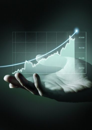 business-concept-with-graphic-holography